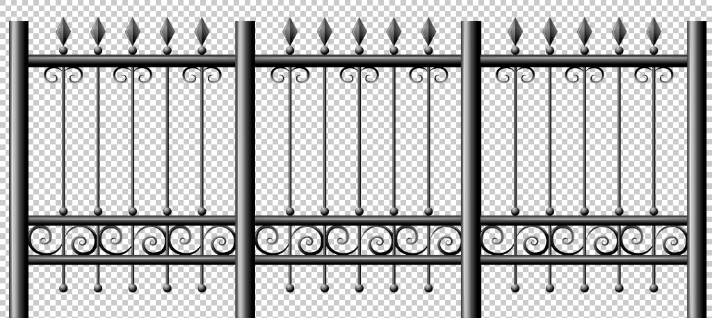尖桩篱栅链式围栏 透明铁栅栏 黑色金属门png剪贴画角度 户外结构免抠素材下载 图片id 其它元素 Png素材 素材宝